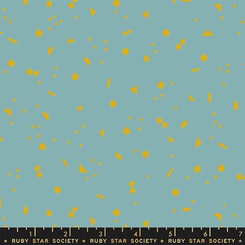 Cotton quilting fabric pattern called 'Forms in Playroom'. Part of the 'Picture Book' fabric collection. Designed by Kimberly Kight for fabric company Ruby Star Society. SKU: RS3075 22. 44-45 inch width.