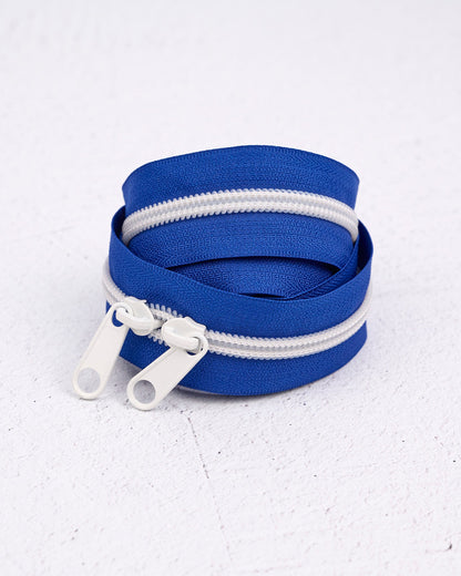 Cobalt - Handbag Zipper - Renaissance Ribbons