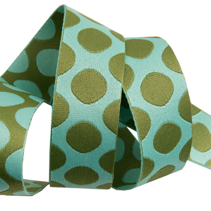 Down to Earth - Dot WEBBING in Mint to Be - 1-1/2" width - by Tula Pink - One Yard (Preorder)