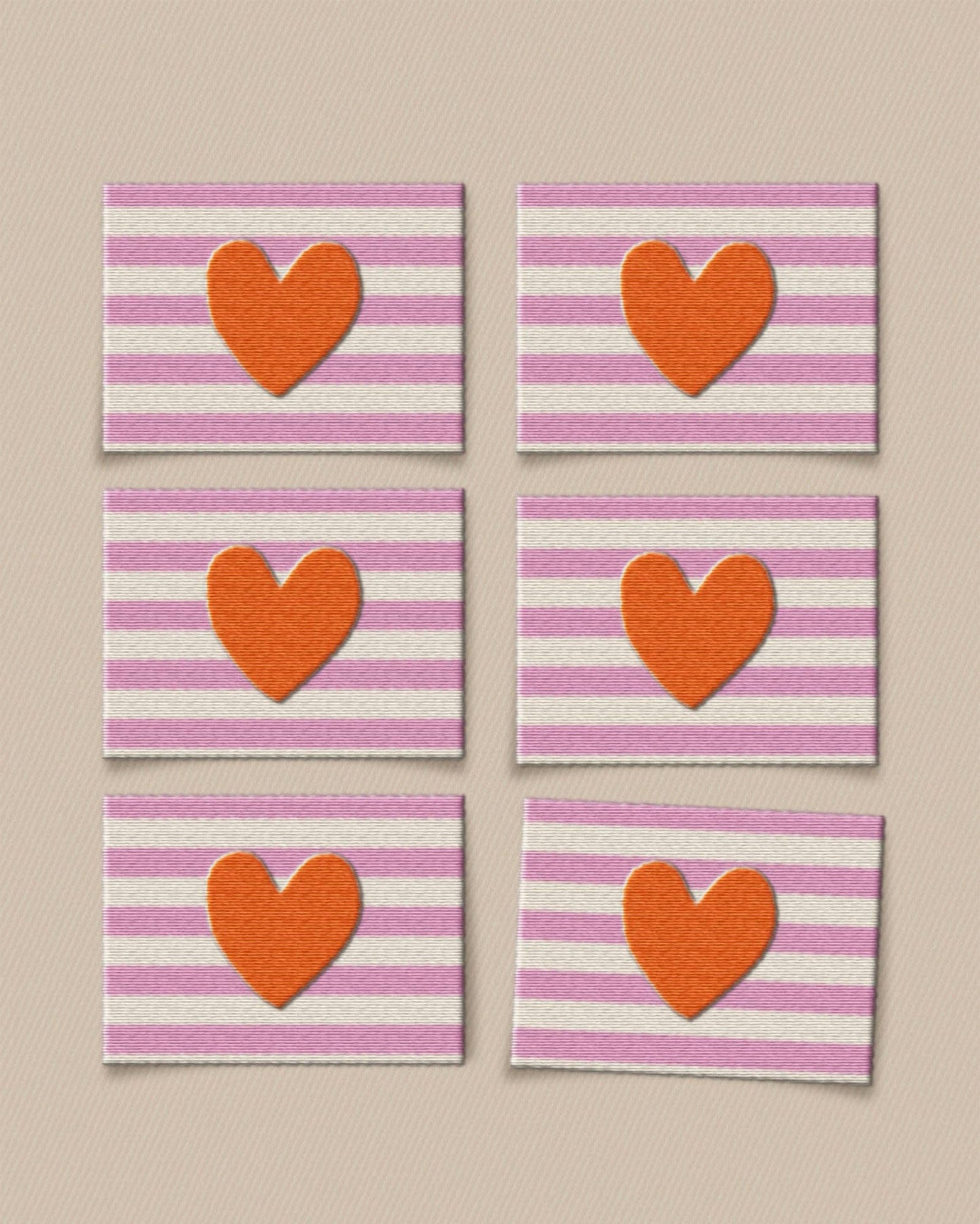 Red Heart Large Garment Labels: Set of 6