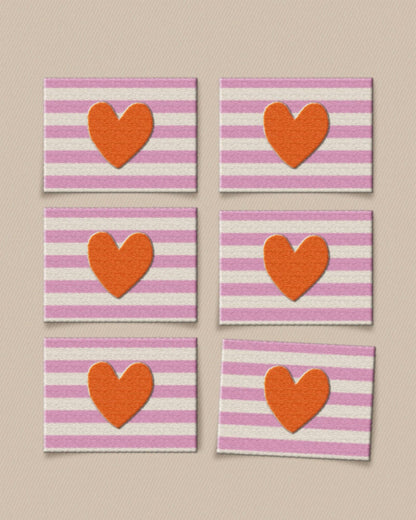 Red Heart Large Garment Labels: Set of 6