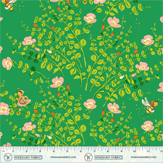 Nanny Bee quilting fabric, part of the Heather Ross Favorites fabric collection by Heather Ross (SKU: 37023D-12)
