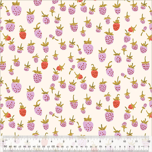 Lilac Strawberry - Studio Edit MINKY by Heather Ross - Half Yard