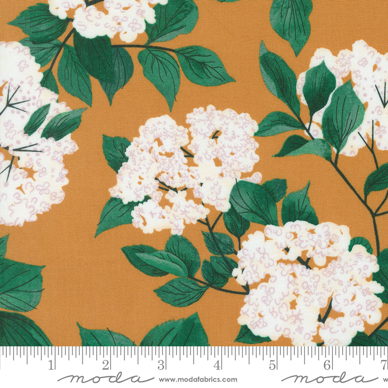PREORDER - Love Letter - Elderberry Blossoms in Amber - Lizzy House - 37123 15 - Half Yard