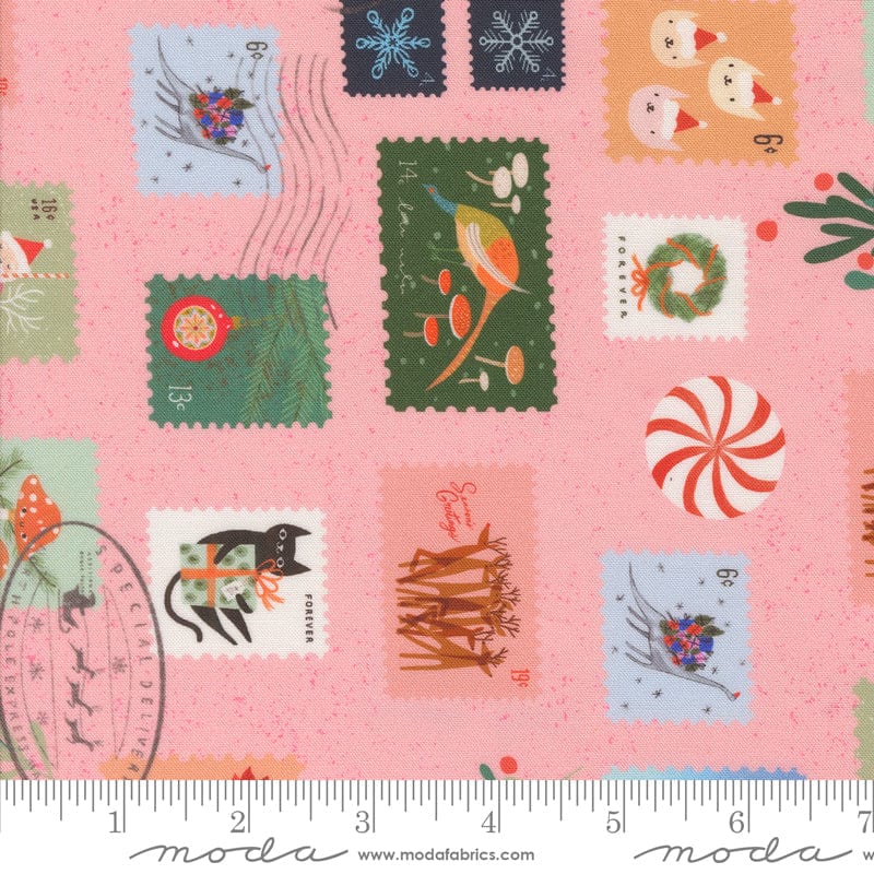 Tiny Christmas - Christmas Stamps in Cotton Candy - Lizzy House - 37132 15