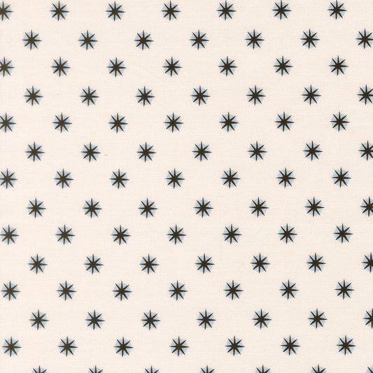 Atlas Star Ghost quilting fabric, part of the Only Treats fabric collection by Lizzy House (SKU: 37158 11)