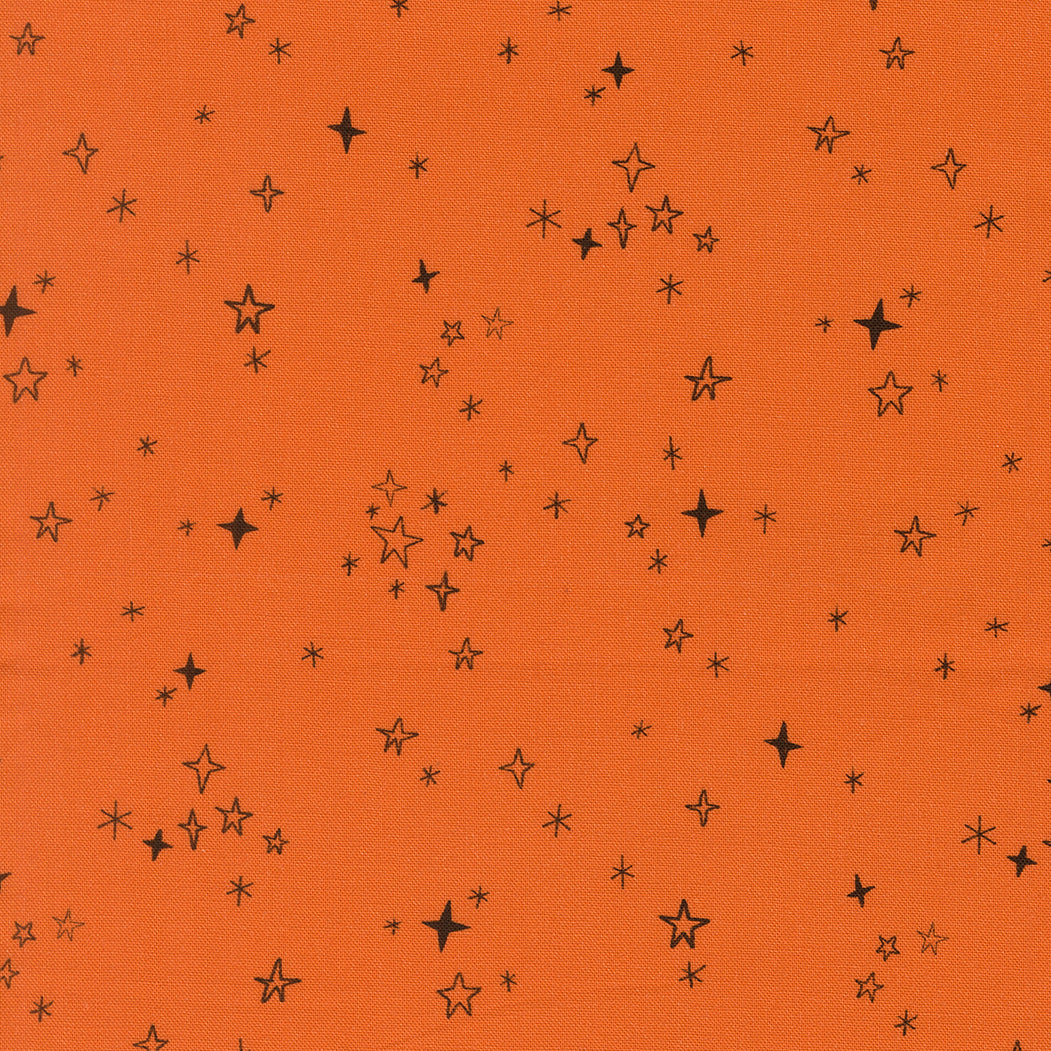 Twilight Twinkle Spice quilting fabric, part of the Only Treats fabric collection by Lizzy House (SKU: 37159 14)