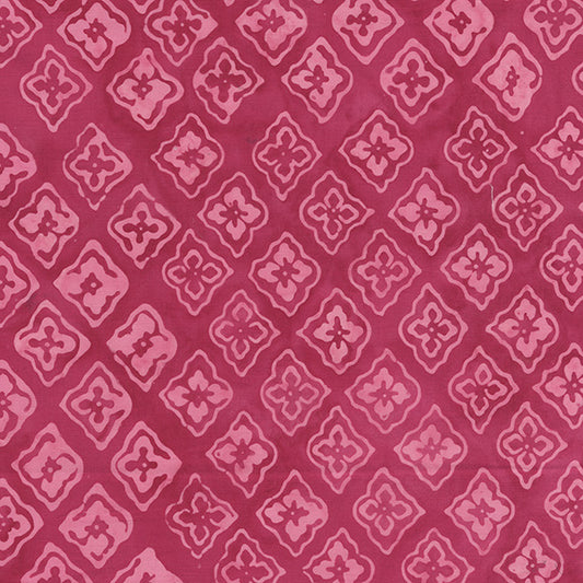 April Green - Tiles in Magenta - Jacqueline de Jonge - 3856Q-X - Half Yard (Preorder)