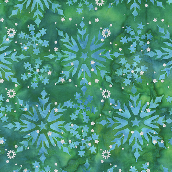Sparkly Christmas - Green - Jacqueline de Jonge - 3918QM - Half Yard