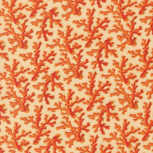 Coral Me This quilting fabric, part of the Saltwater fabric collection by Cathe Holden (SKU: 39575 11)