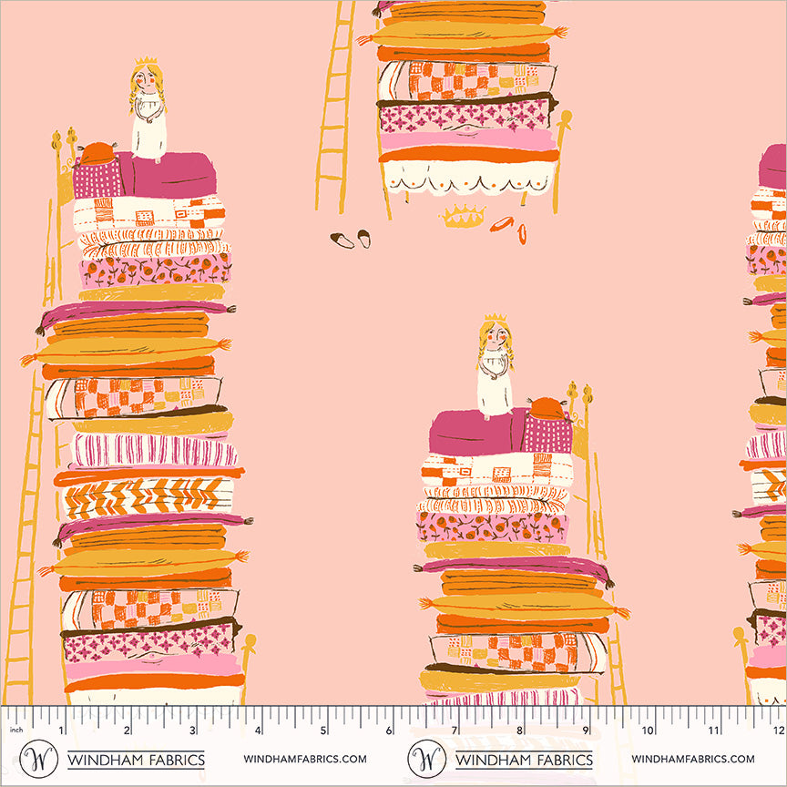 Princess and the Pea quilting fabric, part of the Heather Ross Favorites fabric collection by Heather Ross (SKU: 39658D-5)
