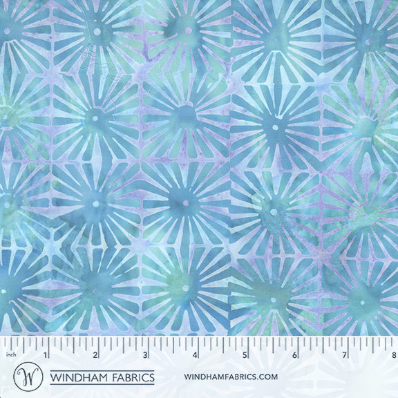 Seaside Blue - Sunrays in Lavender - Jacqueline De Jonge - 3981Q-X - Half Yard (Preorder)