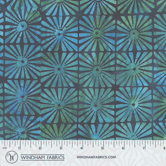 Seaside Blue - Sunrays in Navy - Jacqueline De Jonge - 3987Q-X - Half Yard (Preorder)