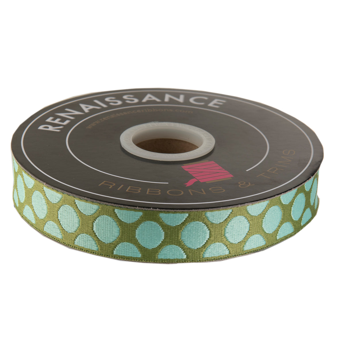 Down to Earth - Dot WEBBING in Mint to Be - 1" width - by Tula Pink - One Yard (Preorder)