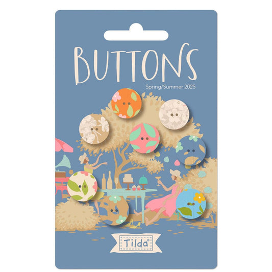 Sunday Brunch - Buttons 0.55 in (14mm) 8pc - Tilda Fabrics - TIL400069