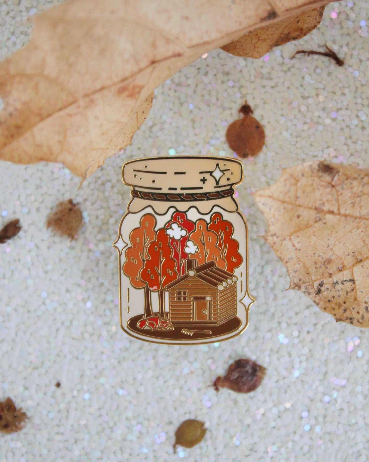 Jar of Autumn Enamel Pin