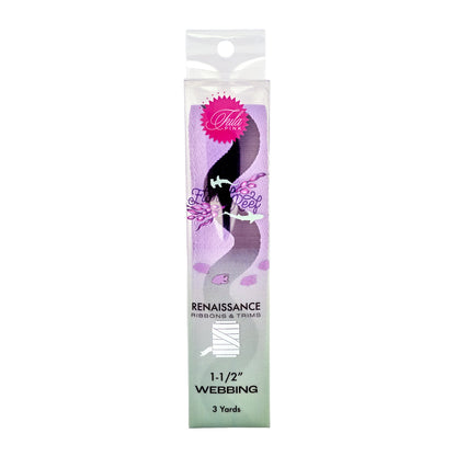 Floral Reef - Big Squiggle in Ultraviolet - 1-1/2" width WEBBING - by Tula Pink - 3 YD PACK