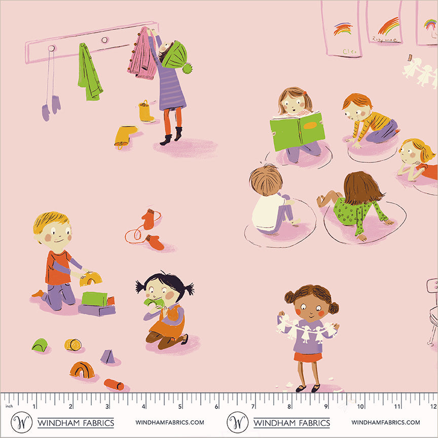 Kindergarten quilting fabric, part of the Heather Ross Favorites fabric collection by Heather Ross (SKU: 43480D-1)