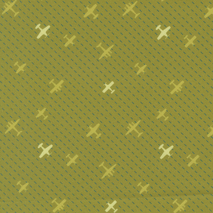 Flight Path in Grass quilting fabric, part of the High Flight fabric collection by Sariditty (SKU: 45064 13)