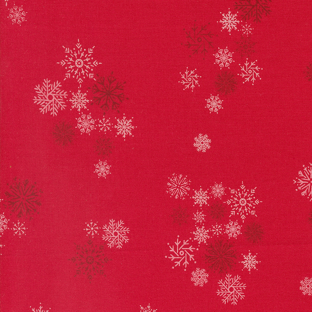 PREORDER - Cozy Wonderland - Snowflake Fall in Berry - 45596 14 - Half Yard