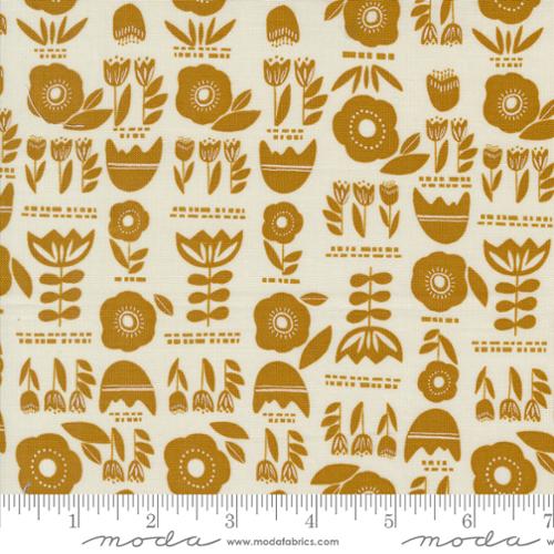 PREORDER - Folk Lore - Posy Plot in Eggshell - Fancy That Design House - 45601 11 - Half Yard