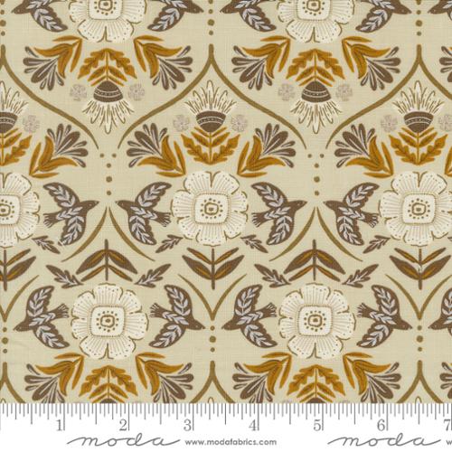 PREORDER - Folk Lore - Flight of Fancy in Mushroom - Fancy That Design House - 45604 12 - Half Yard