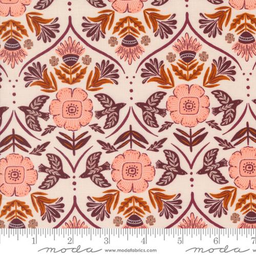 PREORDER - Folk Lore - Flight of Fancy in Pale Pink - Fancy That Design House - 45604 17 - Half Yard