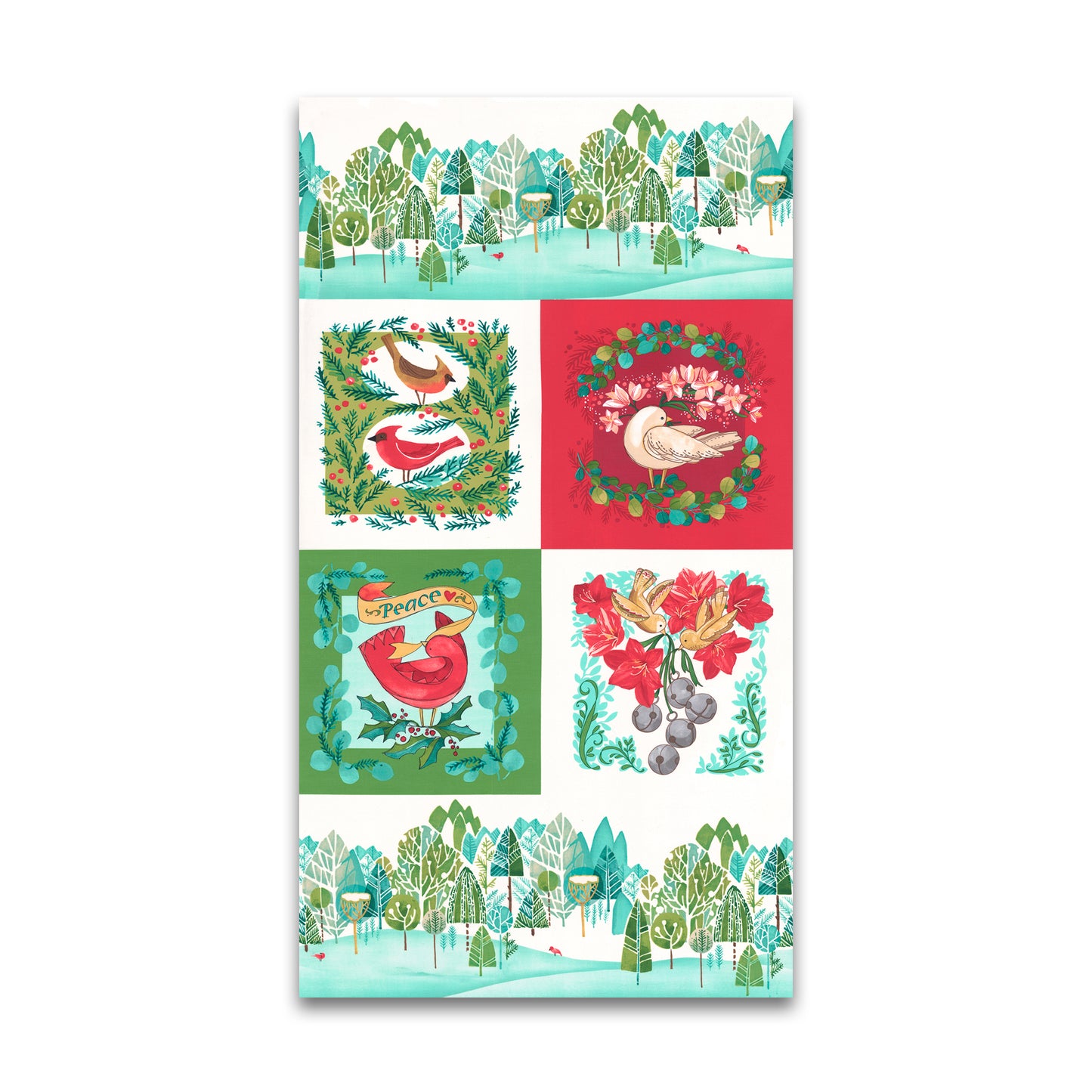 Winterly - 24" x 44" Christmas Panel - Robin Pickens - 48766 11