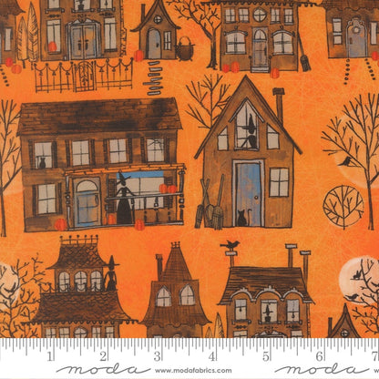 Witch Village Pumpkin - Coven by Robin Pickens - Half Yard (Preorder)