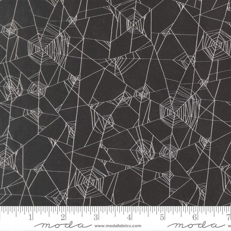 Spider Web Halloween Onyx - Coven by Robin Pickens - Half Yard (Preorder)