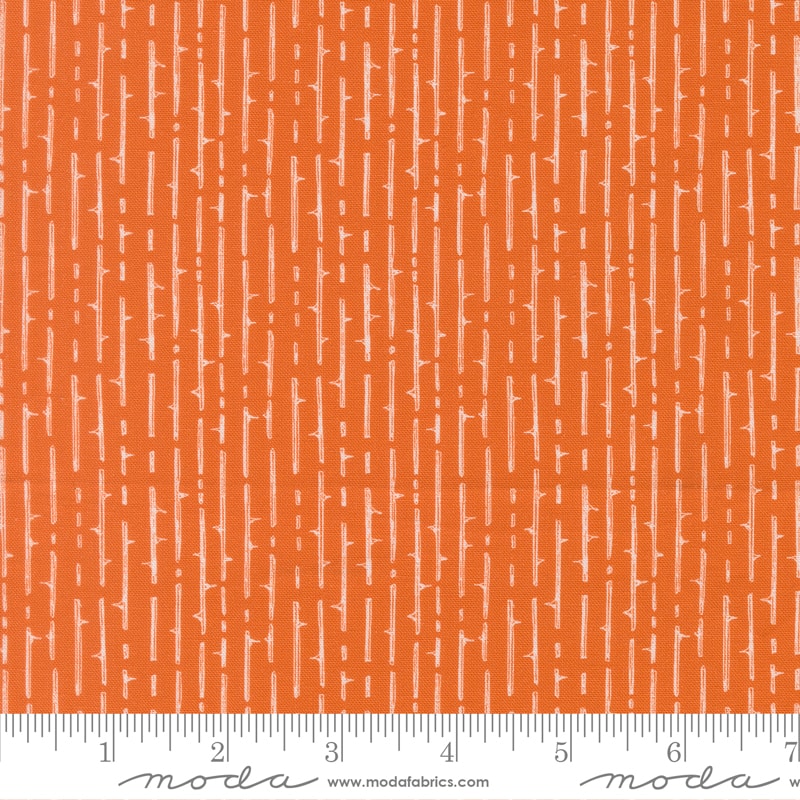 Thorny Stripes Pumpkin Spice - Coven by Robin Pickens - Half Yard (Preorder)