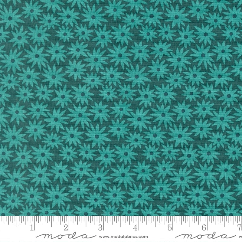 Dark Teal - Scenery by Elizabeth Hartman - Half Yard (Preorder)
