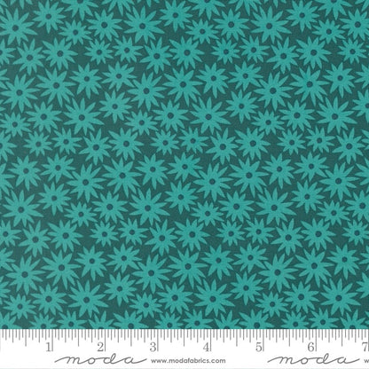 Dark Teal - Scenery by Elizabeth Hartman - Half Yard (Preorder)
