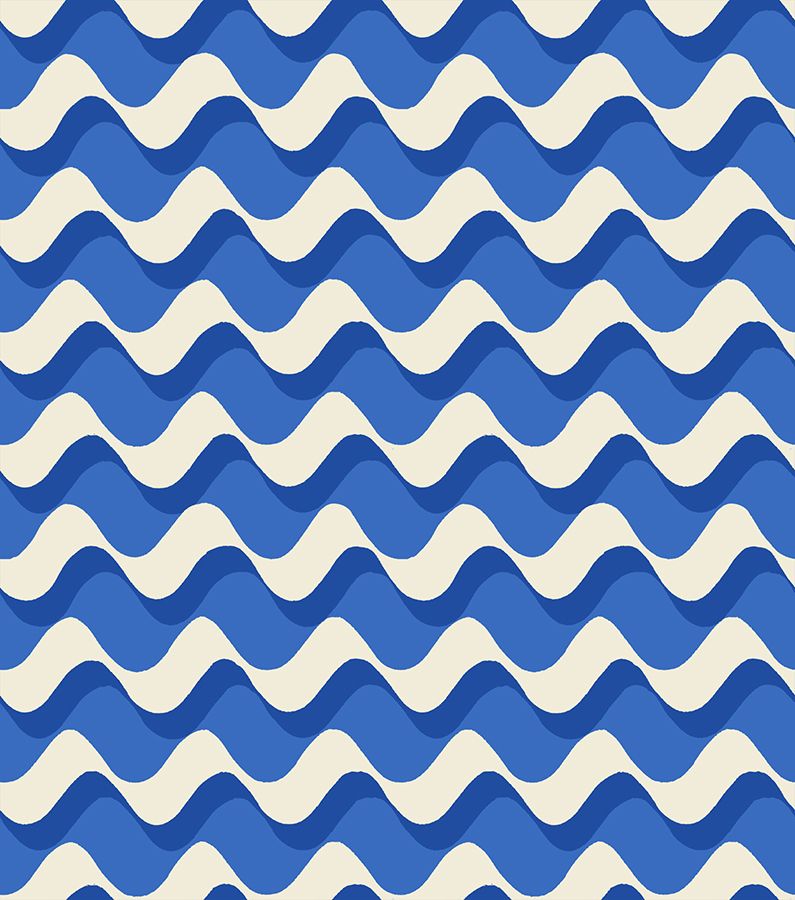 Water Ripple in Royal Blue - RS5128 12 - Half Yard