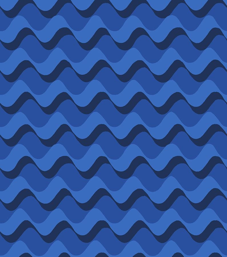 Water Ripple in Blue Ribbon - RS5128 13 - Half Yard