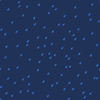 Water Drops in Navy - RS5132 16 - Half Yard