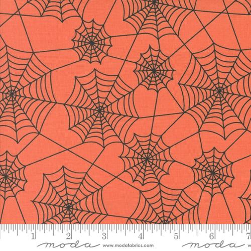 Hey Boo - Webs in Soft Pumpkin - 5213 12 - Half Yard