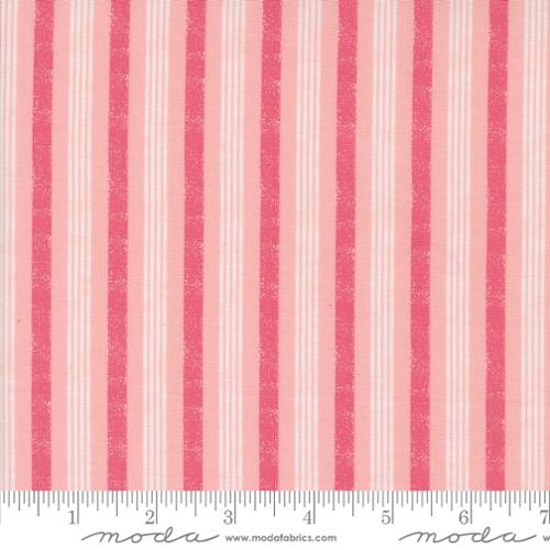 Hey Boo - Boougie Stripe in Bubble Gum Pink - 5214 13 - Half Yard