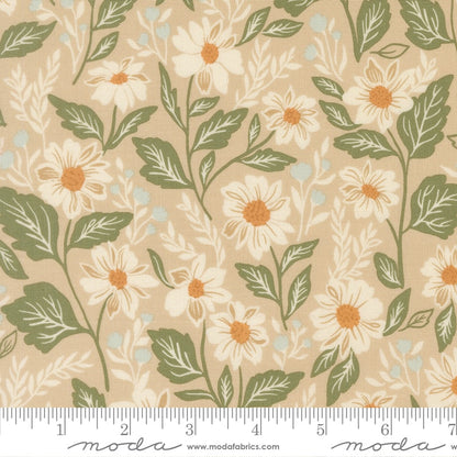 Romance Blooms Florals Oatmeal - True Love by Lella Boutique - Half Yard (Preorder)