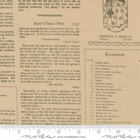 Alcott Text and Words Oatmeal - True Love by Lella Boutique - Half Yard (Preorder)