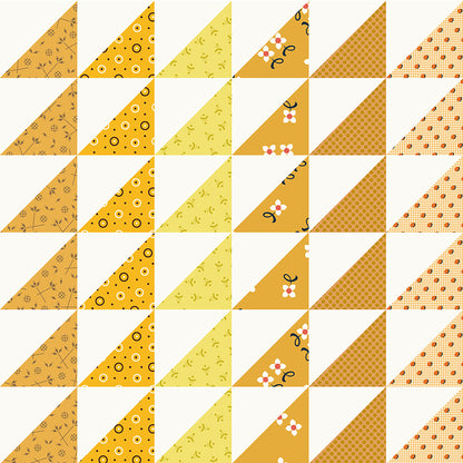 Triangle Stripe Cheater in Golden - Made Easy by Denyse Schmidt - Half Yard Fabric