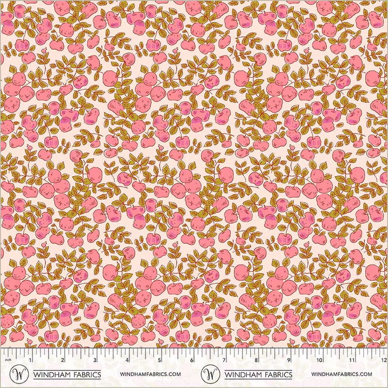Apples quilting fabric, part of the Heather Ross Favorites fabric collection by Heather Ross (SKU: 53849D-1)