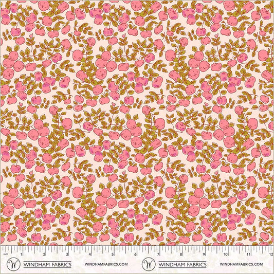 Apples quilting fabric, part of the Heather Ross Favorites fabric collection by Heather Ross (SKU: 53849D-1)