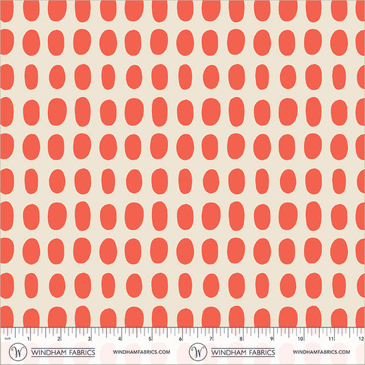 Spot in Tomato quilting fabric, part of the Electric Rainbow fabric collection by Deborah Fisher (SKU: 54129A-4)