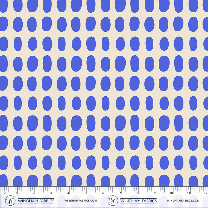 Spot in Cobalt quilting fabric, part of the Electric Rainbow fabric collection by Deborah Fisher (SKU: 54129A-7)