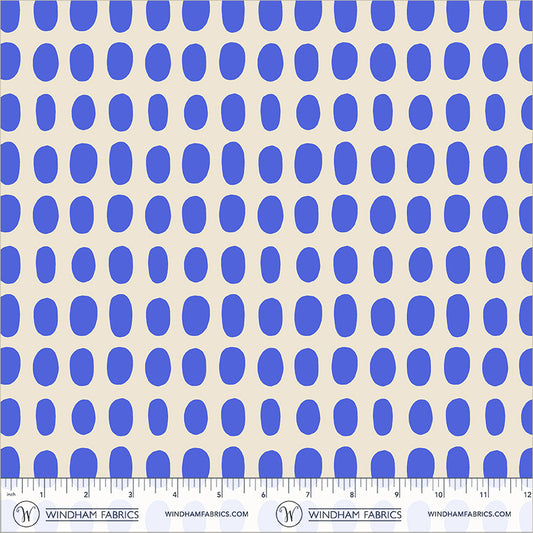 Spot in Cobalt quilting fabric, part of the Electric Rainbow fabric collection by Deborah Fisher (SKU: 54129A-7)