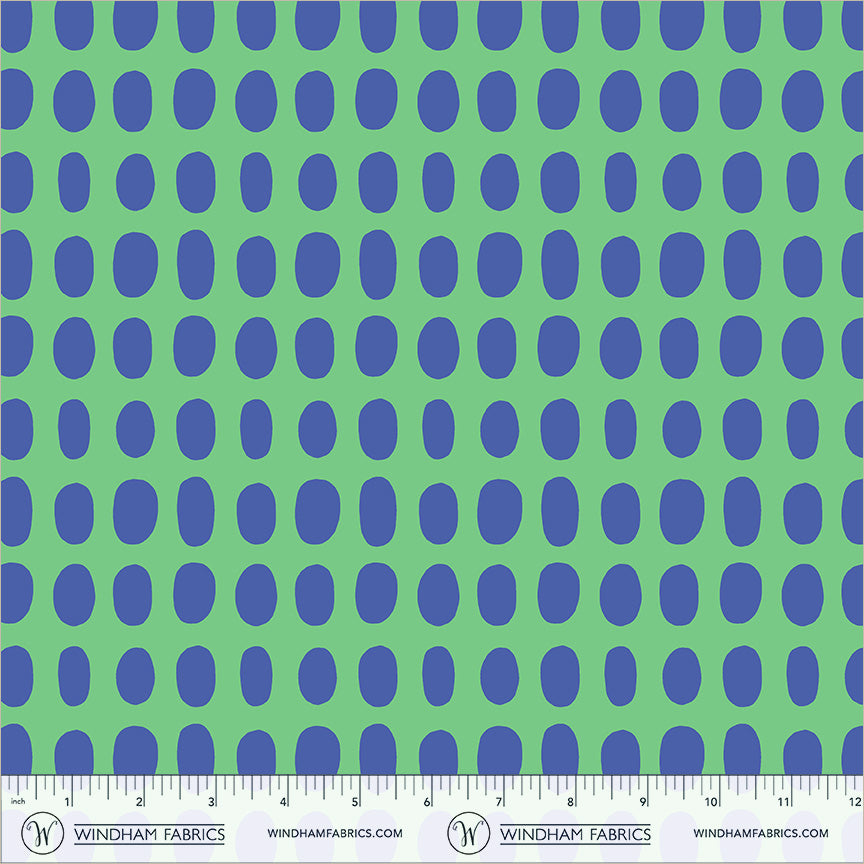 Spot in Jade quilting fabric, part of the Electric Rainbow fabric collection by Deborah Fisher (SKU: 54129A-9)