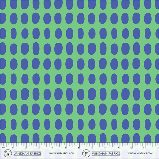 Spot in Jade quilting fabric, part of the Electric Rainbow fabric collection by Deborah Fisher (SKU: 54129A-9)