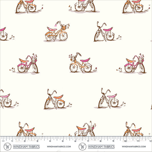 Dream Bike quilting fabric, part of the Heather Ross Favorites fabric collection by Heather Ross (SKU: 54327D-3)
