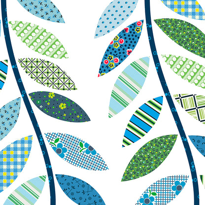 Leafy Vine Cheater in Blue - Made Easy by Denyse Schmidt - Half Yard Fabric